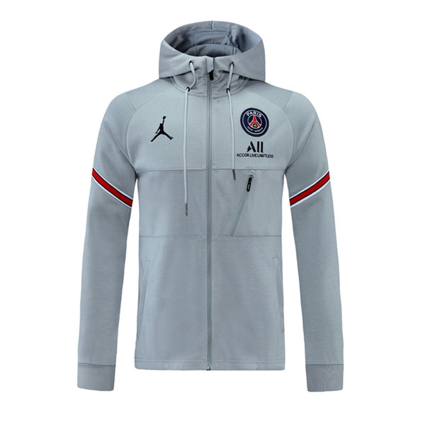 Chaqueta con Capucha Paris Saint Germain 2021-22 Gris